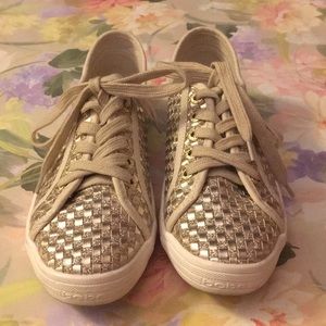 👟 BEBE Gold Sneakers, Worn Once